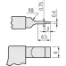 Digitale Bügelmessschraube mit schmalen Messflächen, Klinge=0,75 mm 422-231-30