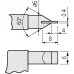 Digitale Bügelmessschraube mit schmalen Messflächen, Klinge=0,75 mm 422-231-30