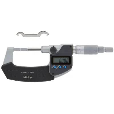 Digitale Bügelmessschraube mit schmalen Messflächen, Klinge=0,4 mm 422-260-30
