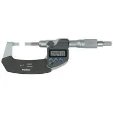 Digitale Bügelmessschraube mit schmalen Messflächen, Klinge=0,4 mm 422-360-30