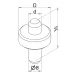 Zylinderstiftaufsatz ∅ 8,0-20,0mm K550065