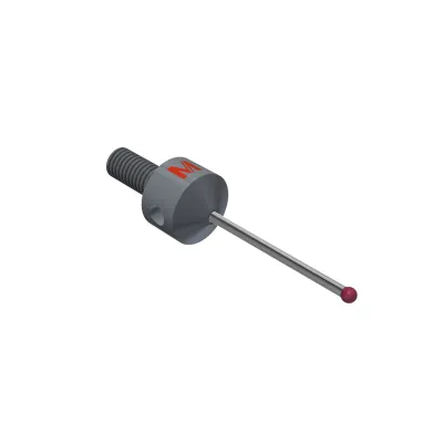 Taster für 5-Wege-Tasterhalter M5, Kugel Rubin, ∅ 2 mm