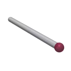 Taster für Tasterhalter, Kugel Rubin ∅ 5 mm