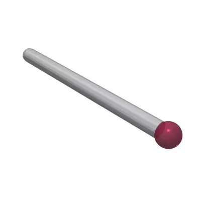 Taster für Tasterhalter, Kugel Rubin ∅ 5 mm