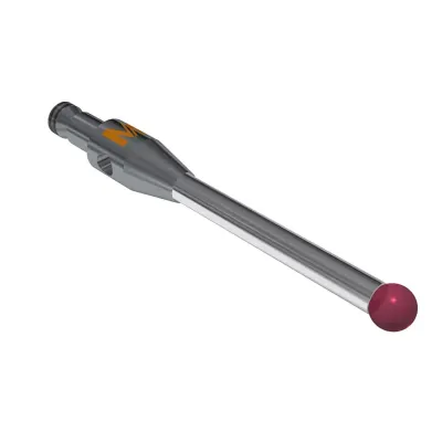 Taster für 5-Wege-Tasterhalter M2, Kugel Rubin, ∅ 2 mm