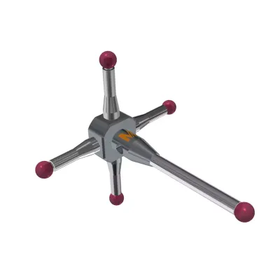 5-Wege-Taster, M2, Kugel Rubin, ∅ 2 mm K650451
