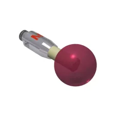 Taster M2, Kugel Rubin, ∅ 6 mm K651003
