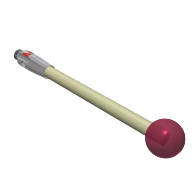 Taster M2, Kugel Rubin, ∅ 5 mm K651007