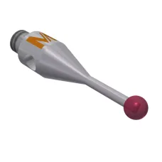 Taster M2, Kugel Rubin, ∅ 1,5 mm