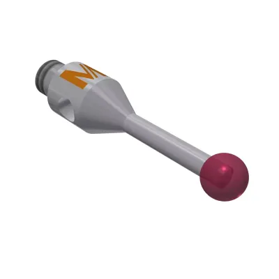 Taster M2, Kugel Rubin, ∅ 2 mm