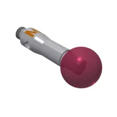 Taster M2, Kugel Rubin, ∅ 5 mm