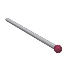 Taster für Halter, Kugel Rubin, ∅ 2,5 mm