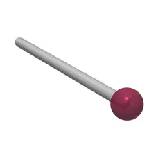 Taster für Halter, Kugel Rubin, ∅ 5 mm