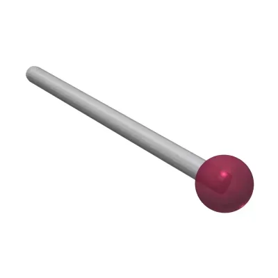 Taster für Halter, Kugel Rubin, ∅ 5 mm