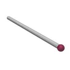 Taster für Halter, Kugel Rubin, ∅ 3 mm K651080