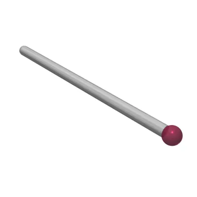 Taster für Halter, Kugel Rubin, ∅ 3 mm K651080