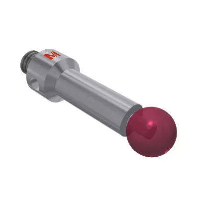 Taster M4, Kugel Rubin, ∅ 6 mm