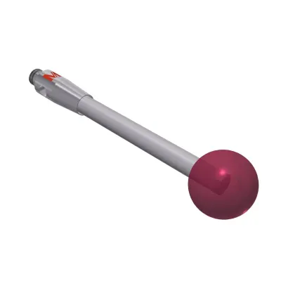 Taster M2, Kugel Rubin, ∅ 6 mm K651255