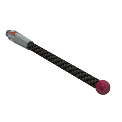 Taster CFK M2, Kugel Rubin, ∅ 3 mm