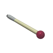 Taster M2, Kugel Rubin, ∅ 5 mm,